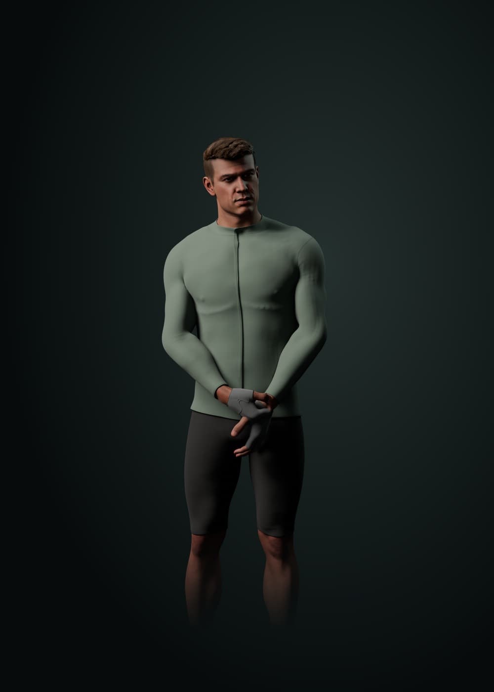 Primed cyclist campaign portrait