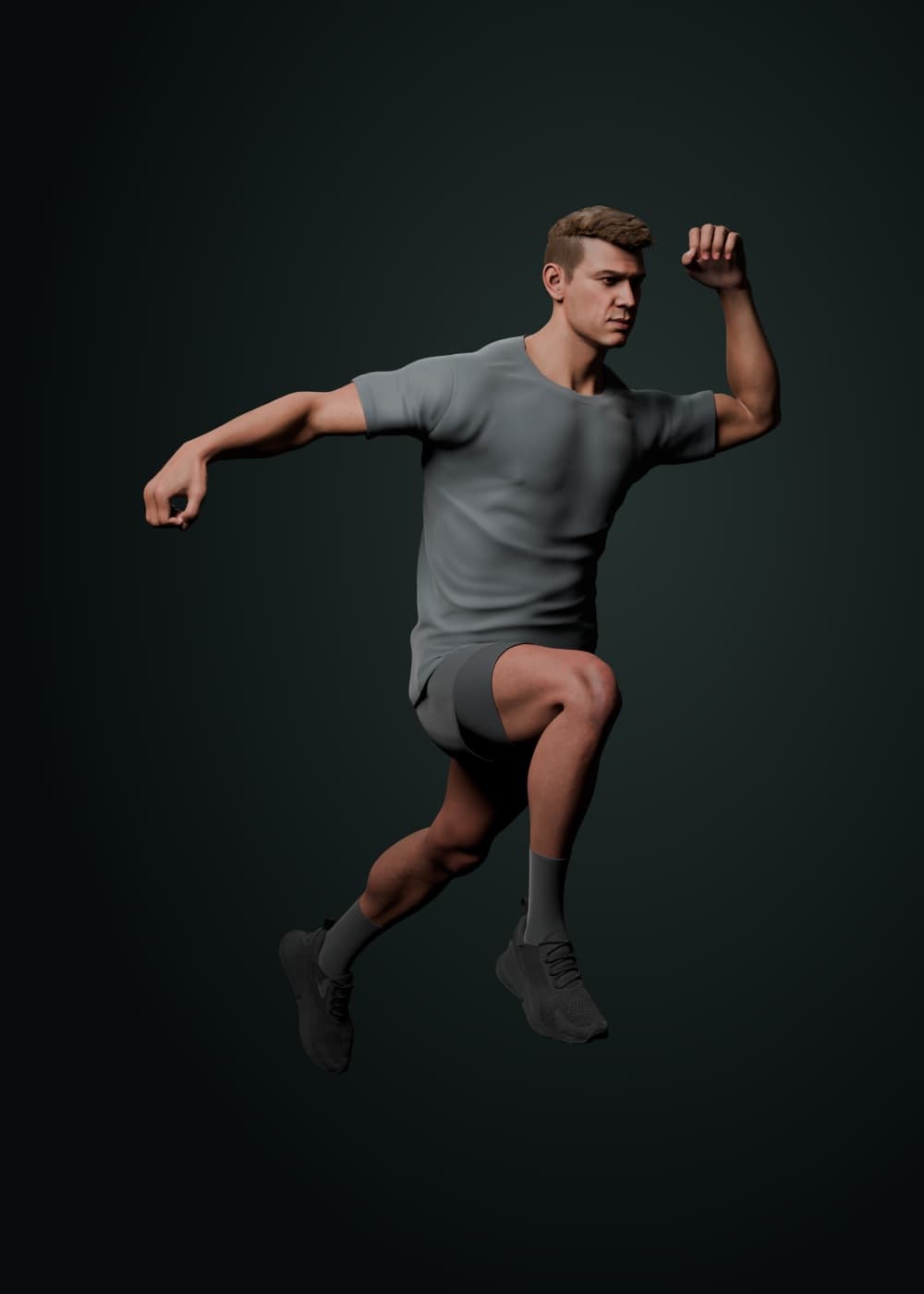 Primed runner campaign portrait