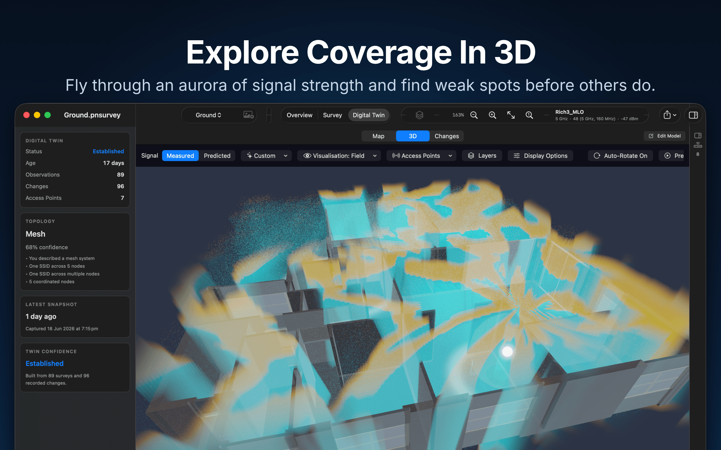 Primed Network campaign artwork: Explore Coverage In 3D
